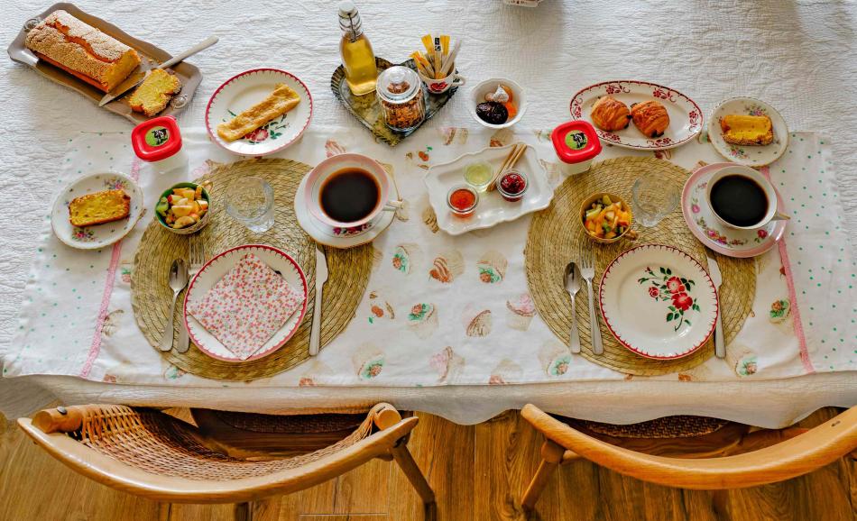 L'Oréliane chambre d'hôtes en Provence petit déjeuner gourmand