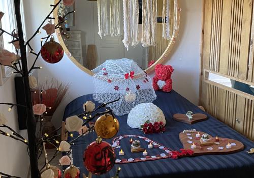 Chambre avec jacuzzi privatif Limoges décoration romantique