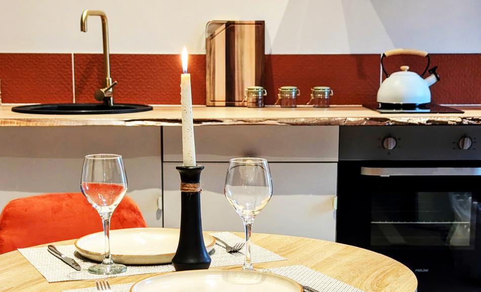 Le Rituel loveroom à Amiens cuisine équipée
