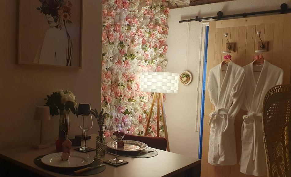 Les Secrets d'Eden Rose love room à Limoges chambre 50 nuances Grey