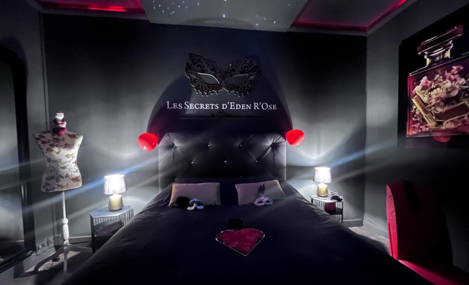 Les Secrets d'Eden Rose love room à Limoges chambre 50 nuances Grey