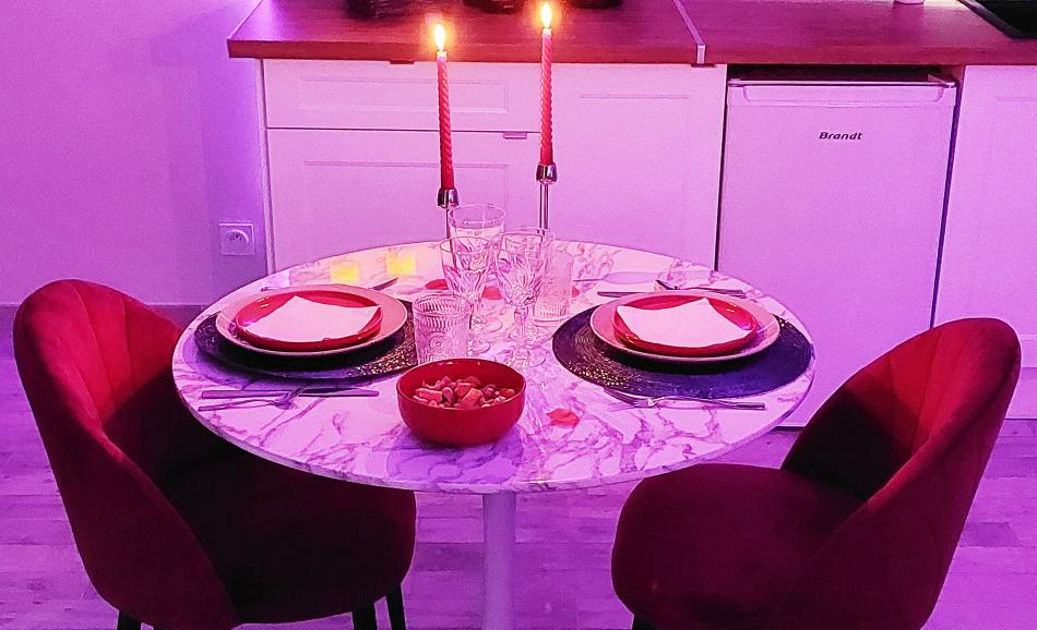 Love et Sens - love room Berry Indre diner aux chandelles