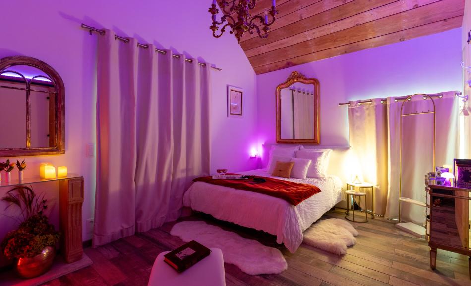 Loveroom en Touraine pour une week-end en amoureux dans le gite Vénus et Cupidon du Hameau de la Closerie