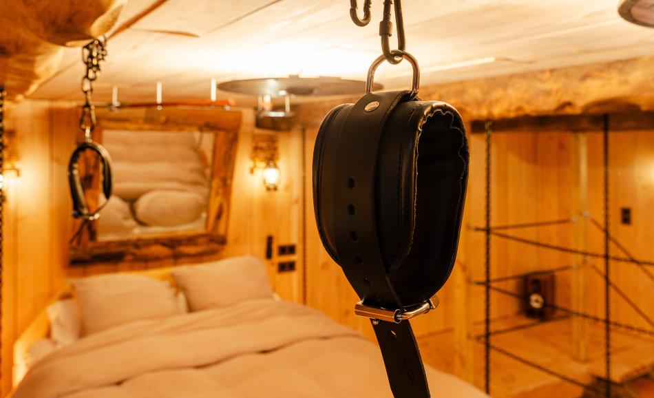 Viking Room - Loveroom près de Brocéliance lit et balançoire érotique