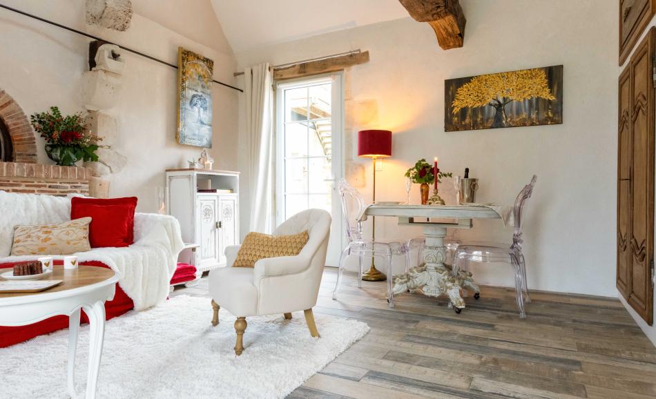 Loveroom en Touraine pour une week-end en amoureux dans le gite Vénus et Cupidon du Hameau de la Closerie